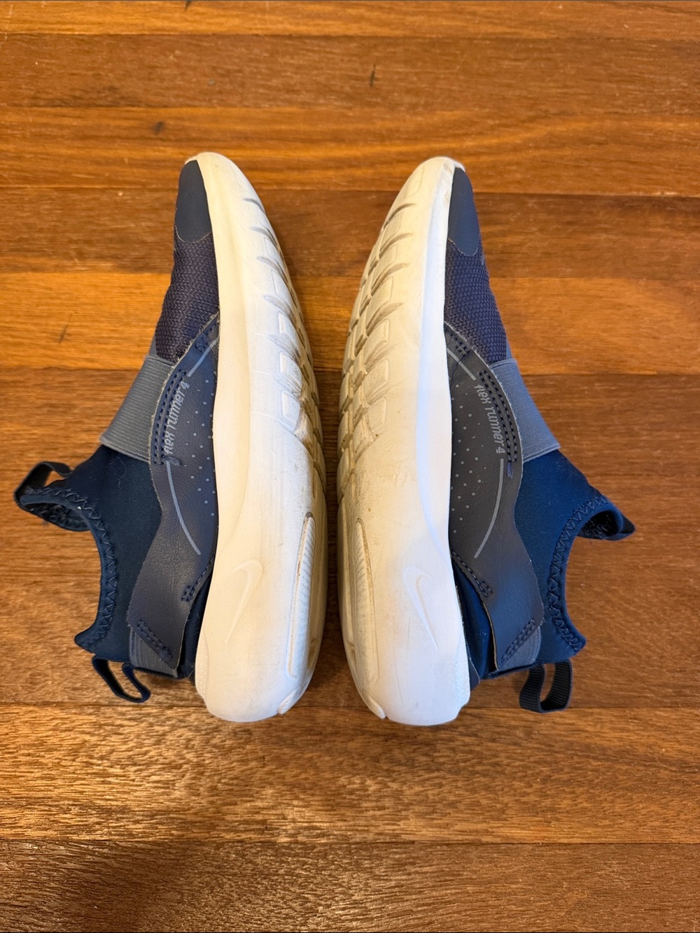 Nike Flex Runner 4 Big Kids' Running Shoes Athletic Navy Sneakers Size 4Y - Picture 6 of 11